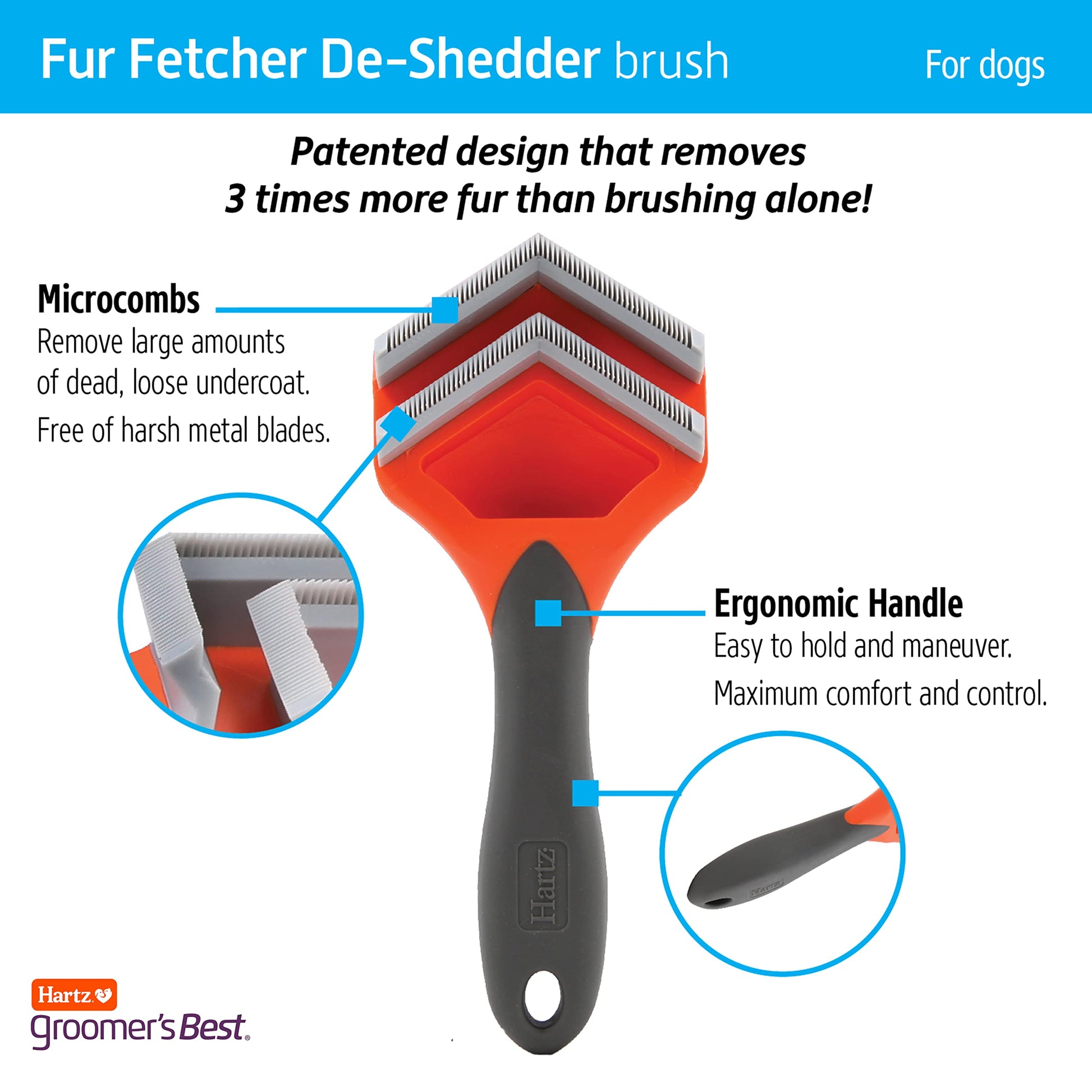 Hartz Groomer's Best Fur Fetcher - Cepillo para perro