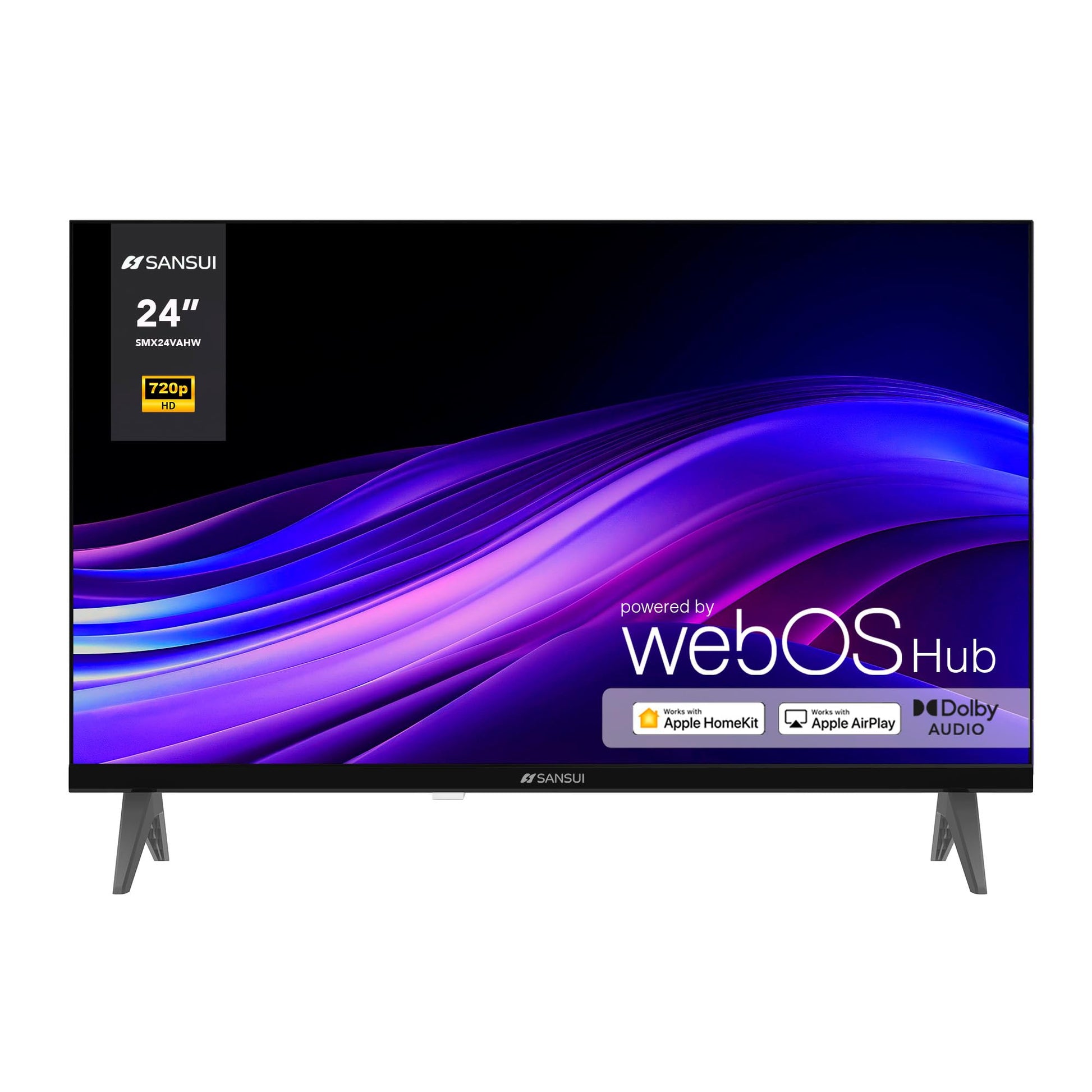 TV HD Smart SANSUI Blanca Sistema Operativo WebOS Series 2024