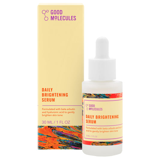 Good Molecules Daily Brightening Serum 30ml/1oz - Hydrating Facial Serum With Beta Arbutin And Hyaluronic Acid To Brighten, Moisturize, And Balance For Even Tone And Texture - Skin Care For Face