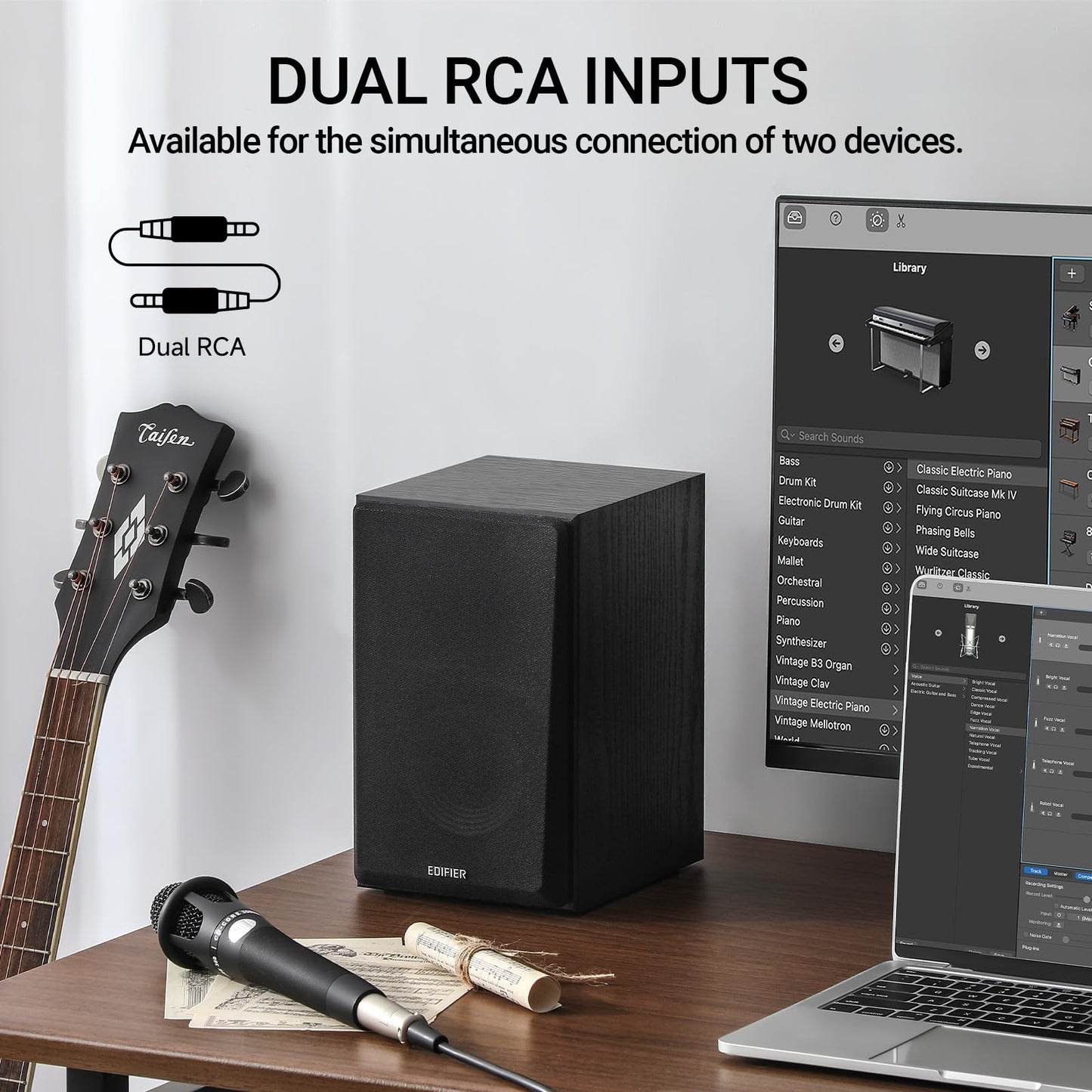 Altavoces de Estantería Activos Bluetooth Edifier Negro 2.0