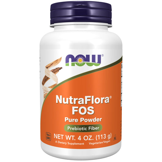 NOW NutraFlora FOS,4-Ounce