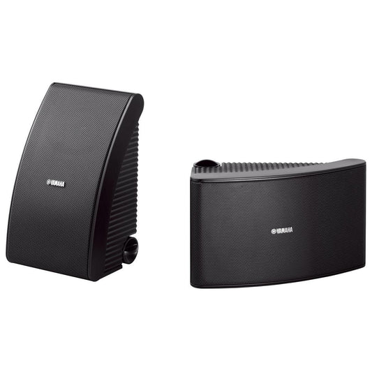 Bocinas Yamaha Negras de 2 Vías Tabletop/Bookshelf 6.5 Pulgadas Conexión por Cable
