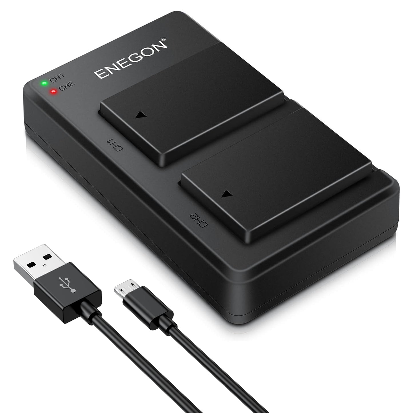 Baterías y Cargador Dual Rápido ENEGON para Canon EOS Kameras réflex Digital