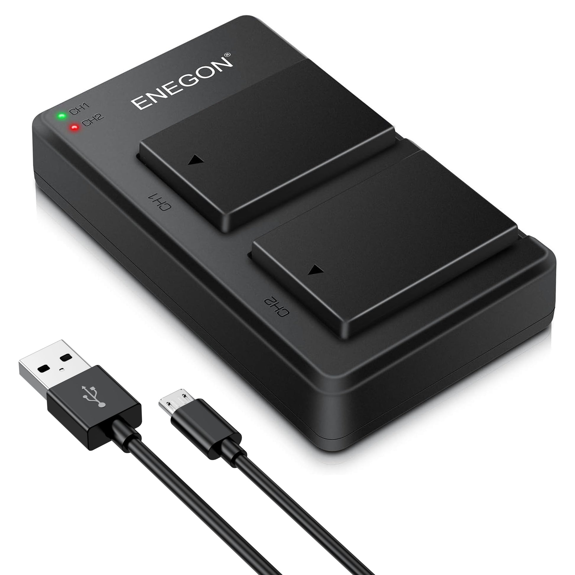 Baterías y Cargador Dual Rápido ENEGON para Canon EOS Kameras réflex Digital
