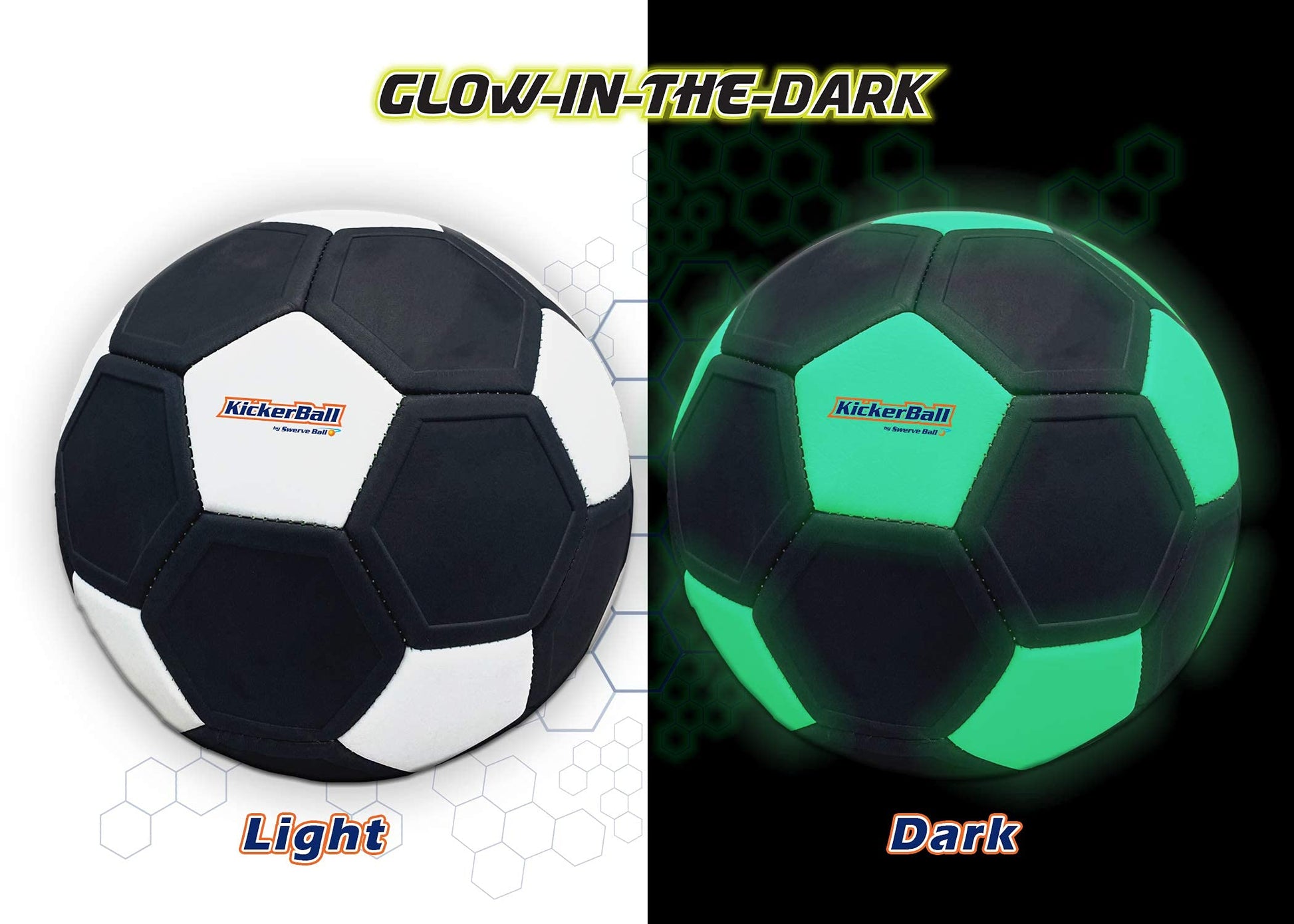 Pelota de Fútbol Kickerball Tamaño 4 Swerve and Curve para Niños y Adultos