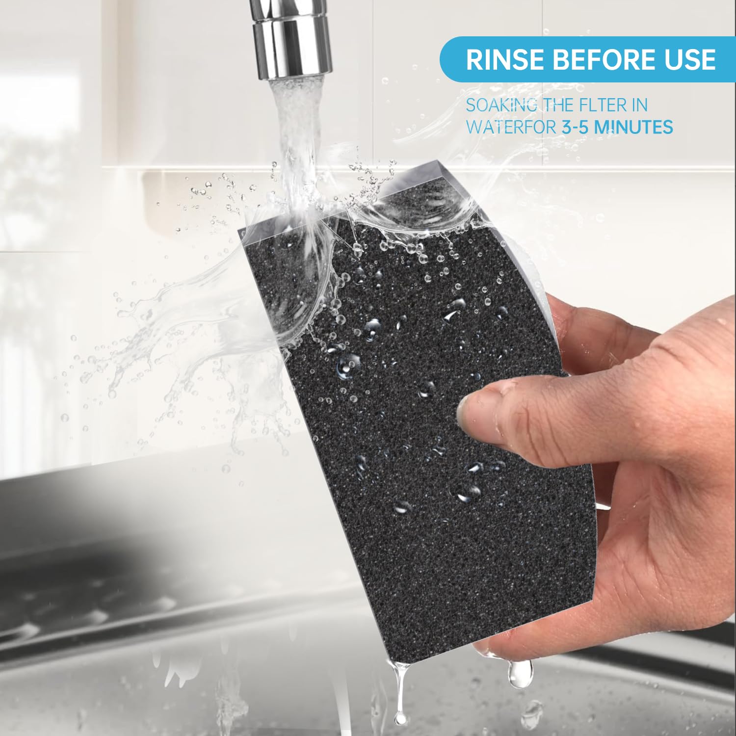 Filtro de Fuente para Gatos PAPIFEED Acero Inoxidable 304 con 10 Filtros de Repuesto y 4 Prefiltros