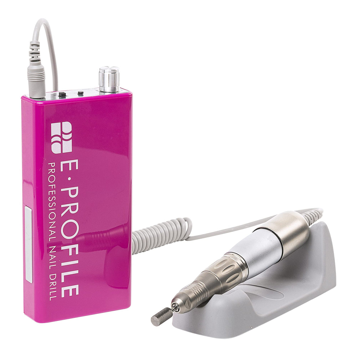 NAIL FACTORY - E PROFILE Pulidora de Uñas Portátil para Manicure y Pedicure - Taladro Para Uñas - Drill de Uso Profesional, ROSA, 30 000 RPM Potencia, Velocidad Variable