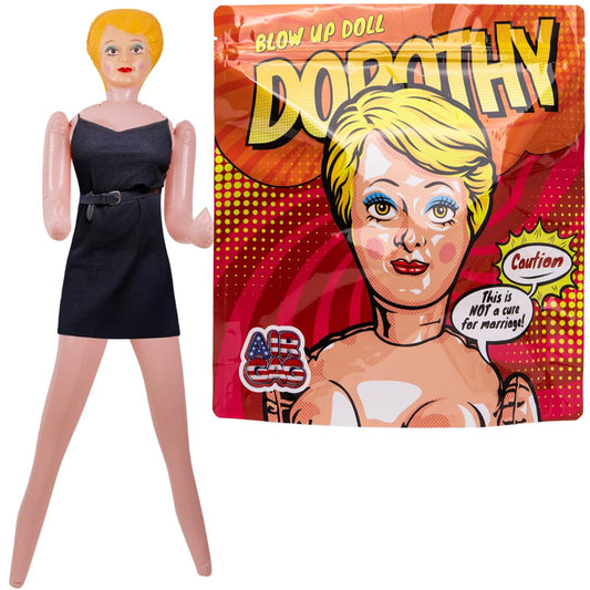 AIR GAG Blow up Doll - Muñeca Inflable - Regalo Divertido para Fiesta de Despedida de Soltero o Soltera, Bromas, Cumpleaños, Fiestas Patrias y Eventos Divertidos (Ropa No Incluida)