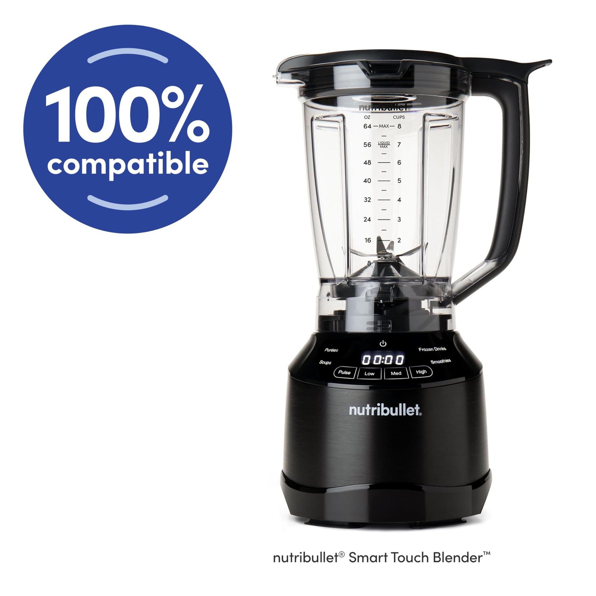 Licuadora NutriBullet Negra Smart Touch de 64 Onzas