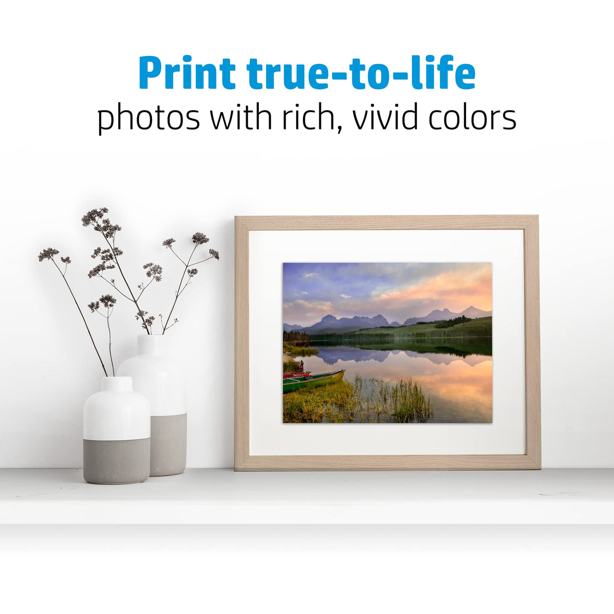 Papel Fotográfico Brillante HP Blanco 60 Libras 50 Hojas