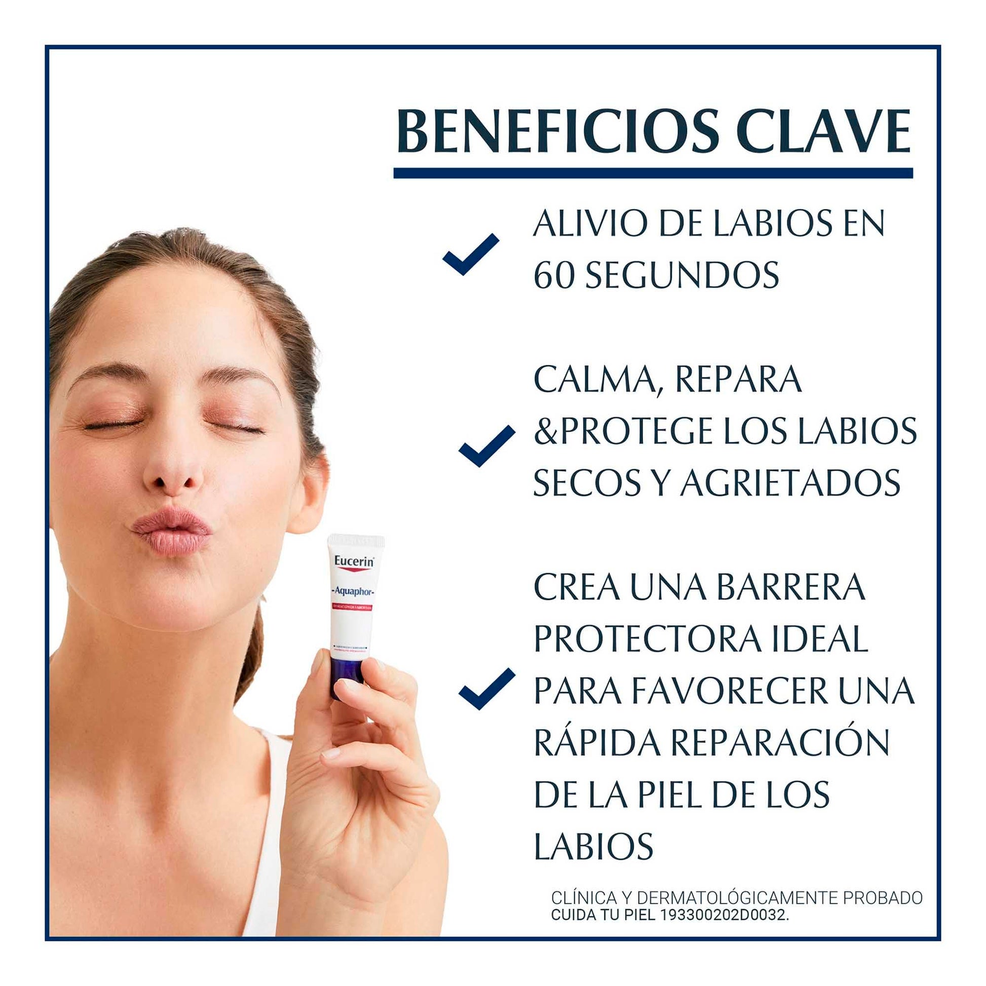 Eucerin Aquaphor SOS- Reparador De Labios , 10 ml