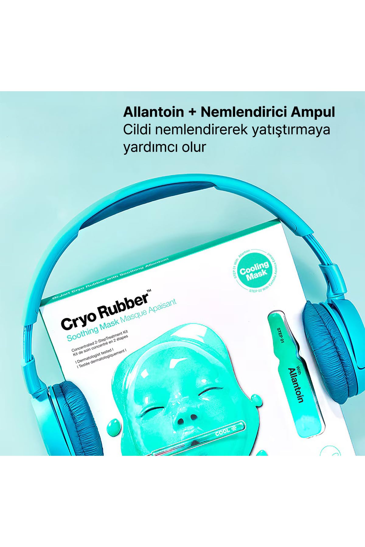Cryo Rubber with Soothing Allantoin by Dr. Jart+ for Unisex - 2 Pc 0.14oz Allantoin, 1.41oz Rubber Mask