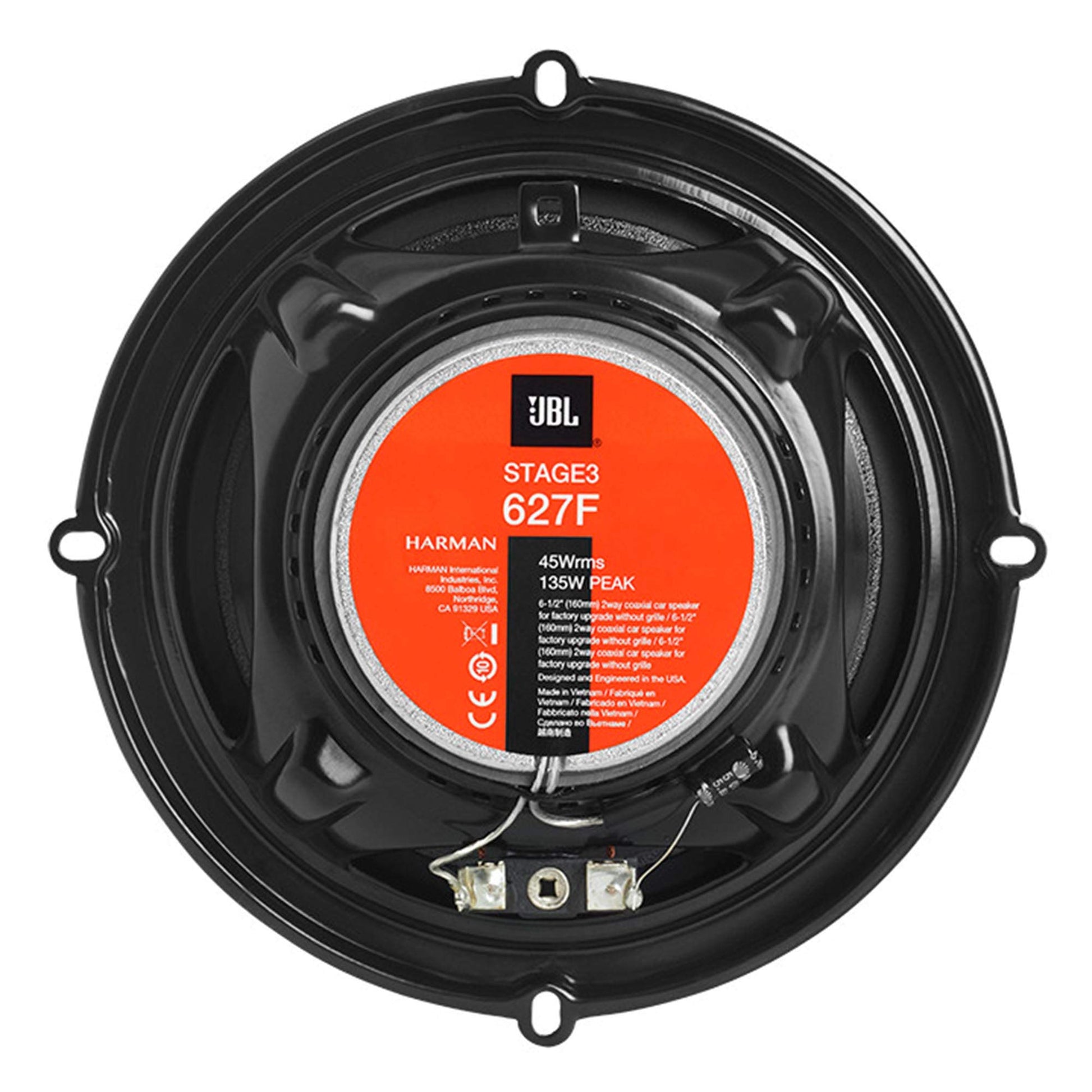 JBL - Altavoces de audio bidireccionales para coche Stage3 627F de 6-1/2 pulgadas, sin par de parrillas