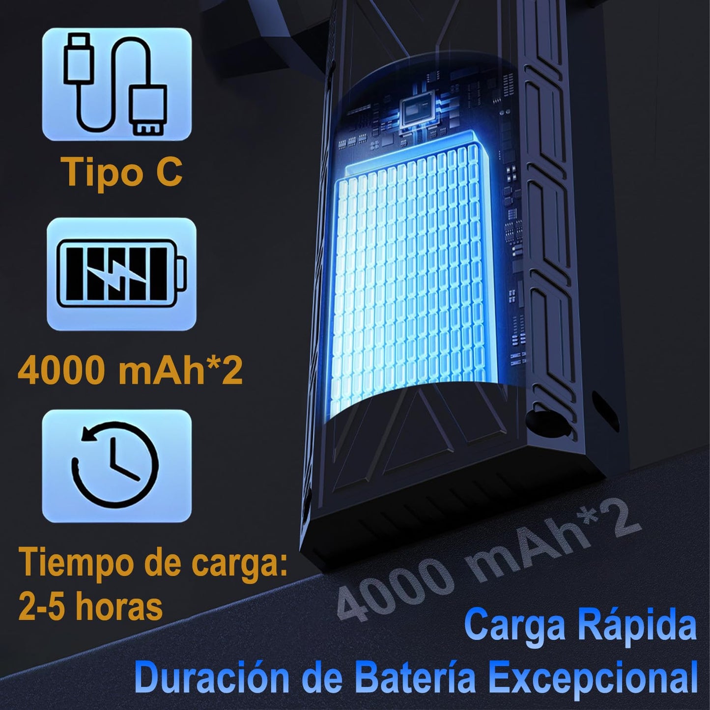 Plumero Electrico Inalámbrico Con Batería Recargable Plumero Electrico Ajustable de 14000RPM Para PC, Laptop, Muebles y Coche