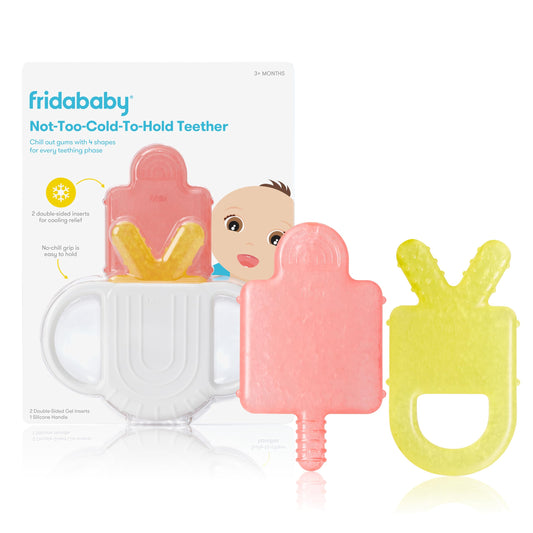 Frida Baby | Mordedor de silicona sin BPA para bebés | Mordedera con textura