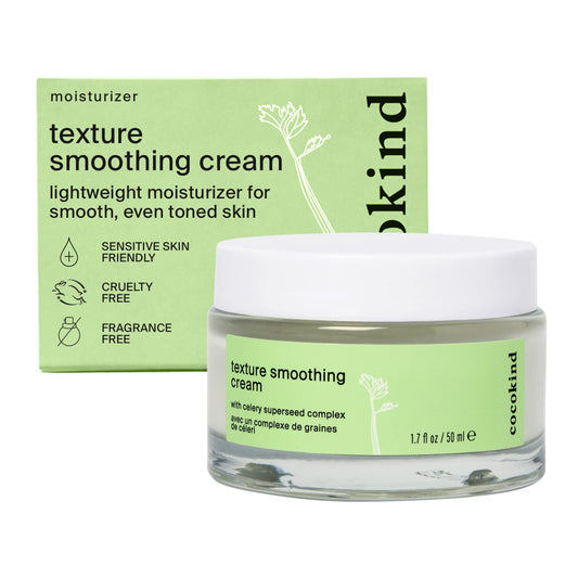 Cocokind Crema suavizante de textura, ligera, hidratante con escualano y semillas de apio