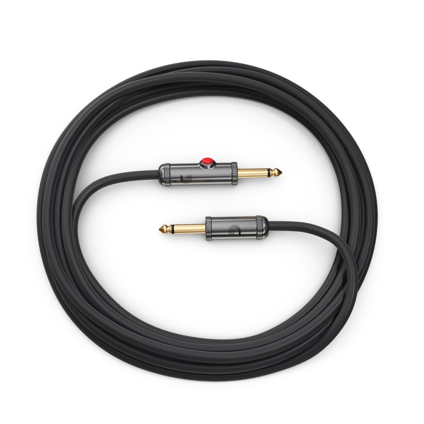 D'Addario Guitar Cable - Guitar Lead - Circuit Breaker Cable - Latching Cut-Off Switch to Mute When Changing Instrument - 15 Feet/4.57 Meters - Straight Ends - 1 Pack