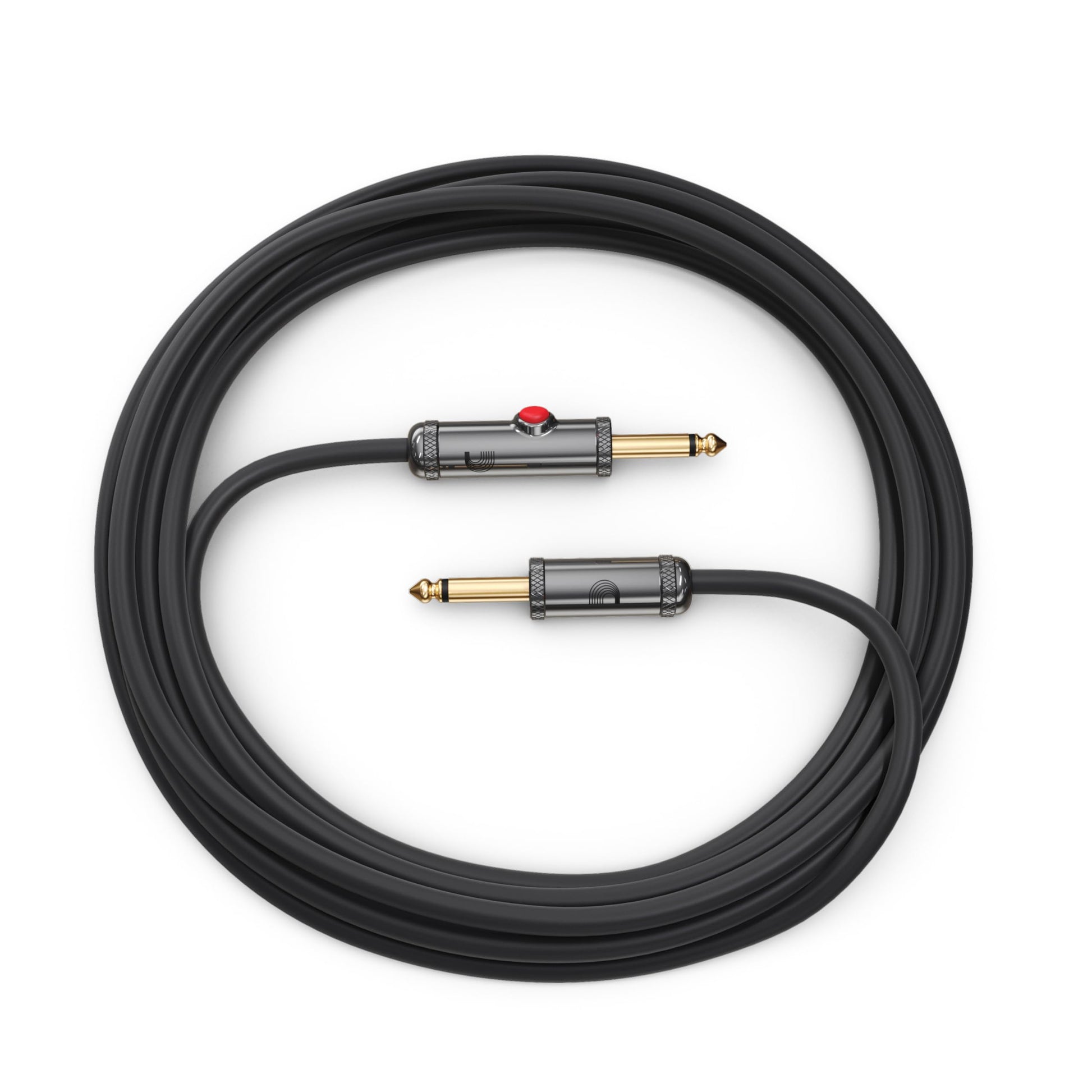 D'Addario Guitar Cable - Guitar Lead - Circuit Breaker Cable - Latching Cut-Off Switch to Mute When Changing Instrument - 15 Feet/4.57 Meters - Straight Ends - 1 Pack