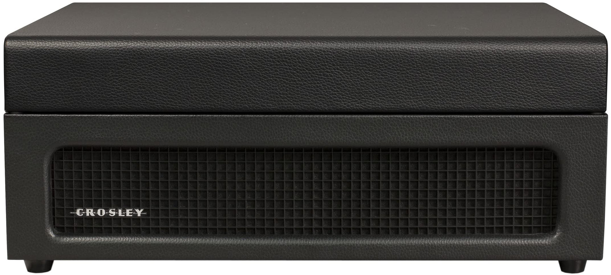 Crosley CR8017B-BK Voyager - Tocadiscos de Vinilo portátil clásico con Entrada y Salida Bluetooth y Altavoces Integrados, Color Negro