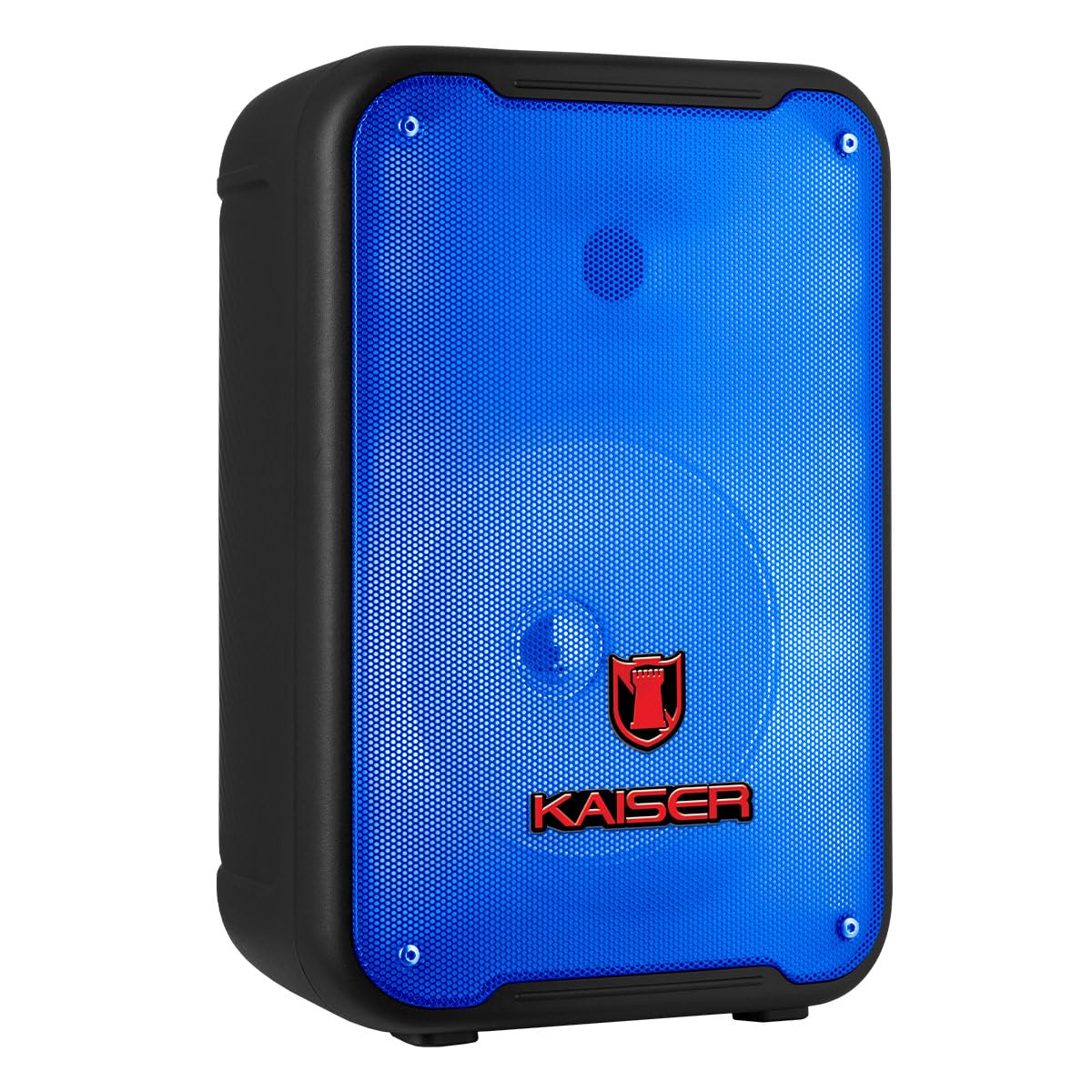 Kaiser Bocina Bluetooth 8 de Pulgadas Recargable con micrófono, Potencia de 6200w Pmpo 10W RMS con tecnología KSR-Link con Funciones Luz Flame KSW-7007