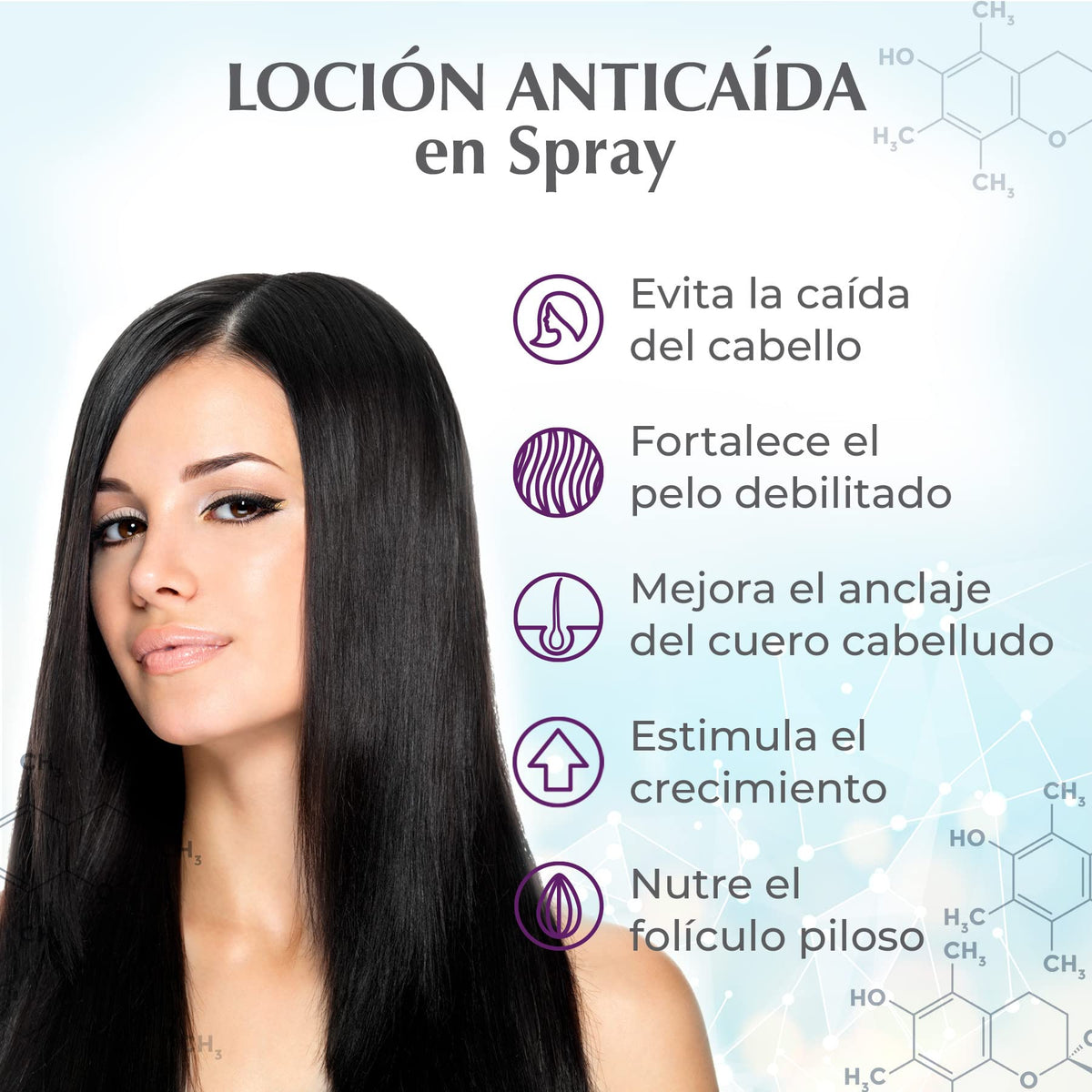 Kit Shampoo y Loción Anticaída Marie d’Argan Blanco con Procapil y Argán para Fortalecer y Nutrir el Cabello