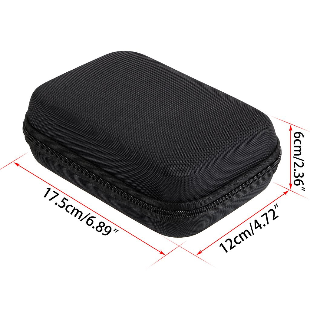 Hipiwe Hard Shell Essential Oil Carrying Case Holds 12 Bottles (Can hold 5ml, 10ml, &10ml Rollers) Travel Size Essential Oils Bag Organizer Perfect for Young Living, doTERRA, and more (Black)
