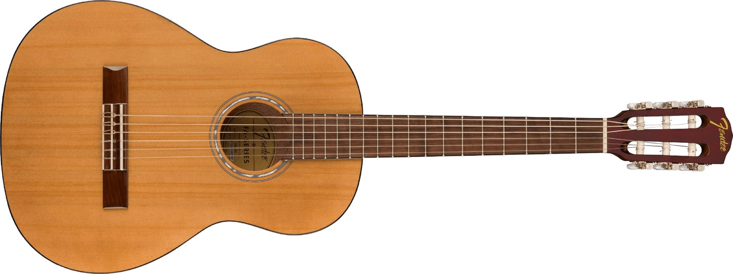 Fender Acoustic Classical Guitar, with 2-Year Warranty, Small Beginner Guitar (3/4 Size) with Nylon Strings (Easier on Fingers), Includes Bag