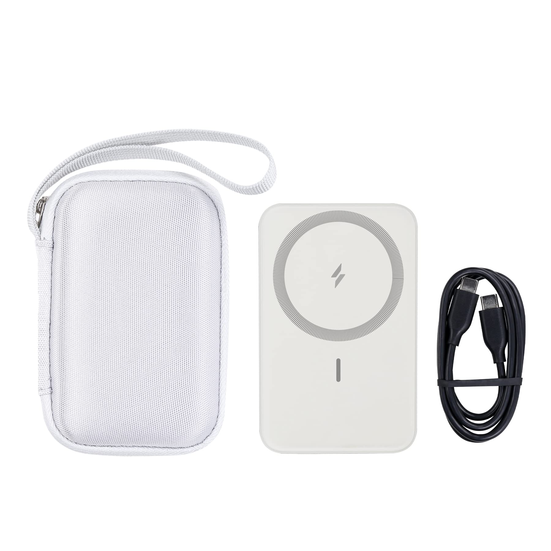 Funda rígida de Viaje khanka Blanco Anker 621 622 633 MagGo Cargador portátil inalámbrico de 5000 mAh 10000 mAh