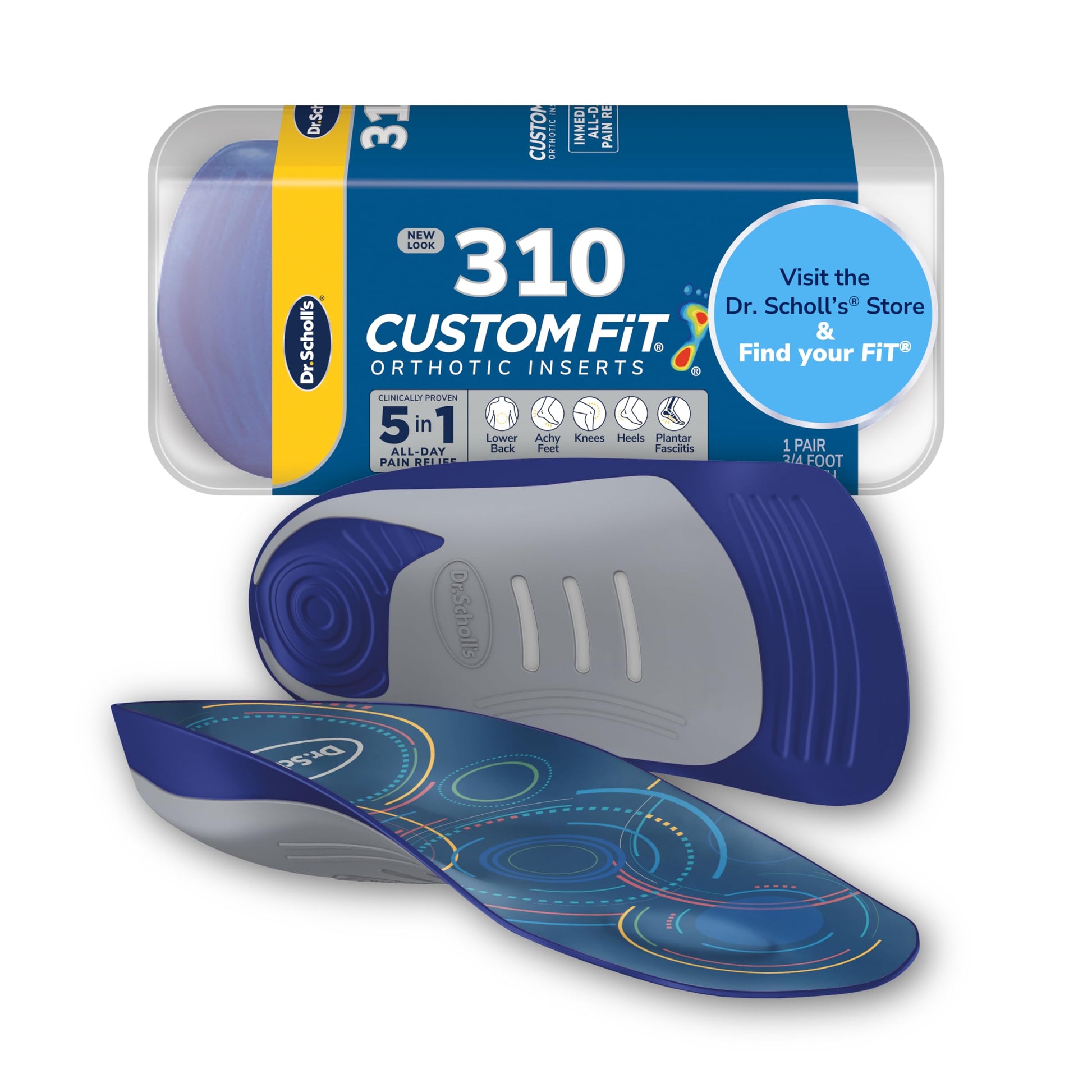 Inserciones Ortopédicas Dr. Scholl's CF 310 para Hombre