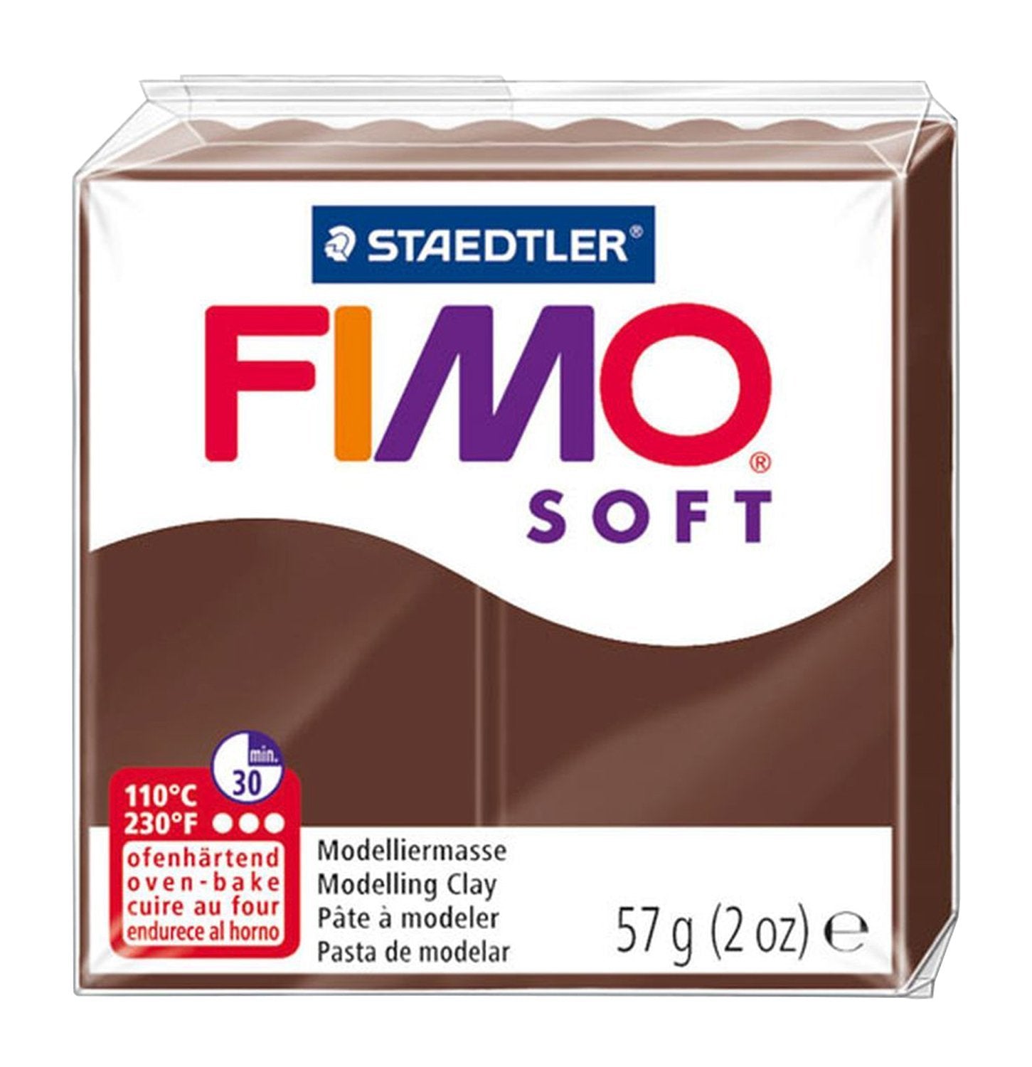 FIMO - Arcilla para modelar horno de polímero suave, 57 g, juego de 8 tonos tierra