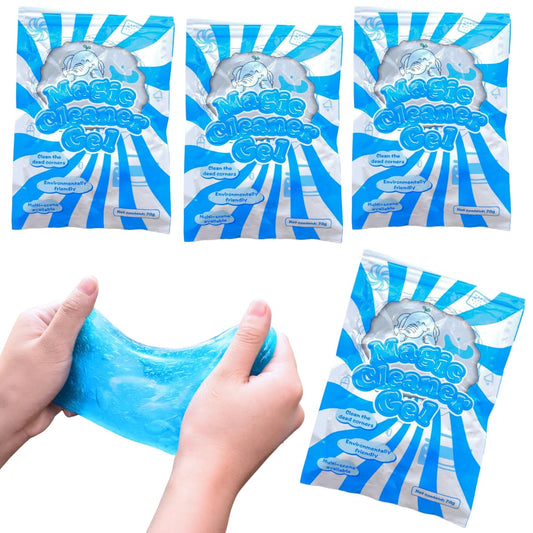 VERALY.MX Set 4 Slime Limpieza Superficies Multiusos Moldeable Adherente Alta Calidad Gel limpieza herramientas detallado automóvil limpia teclado polvo automotriz ventilación aire detalles interiores