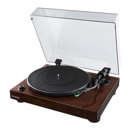 Tocadiscos Vinilo Fluance RT81 Madera Nuez con Cartucho Audio Technica AT95E y Preamp Integrado