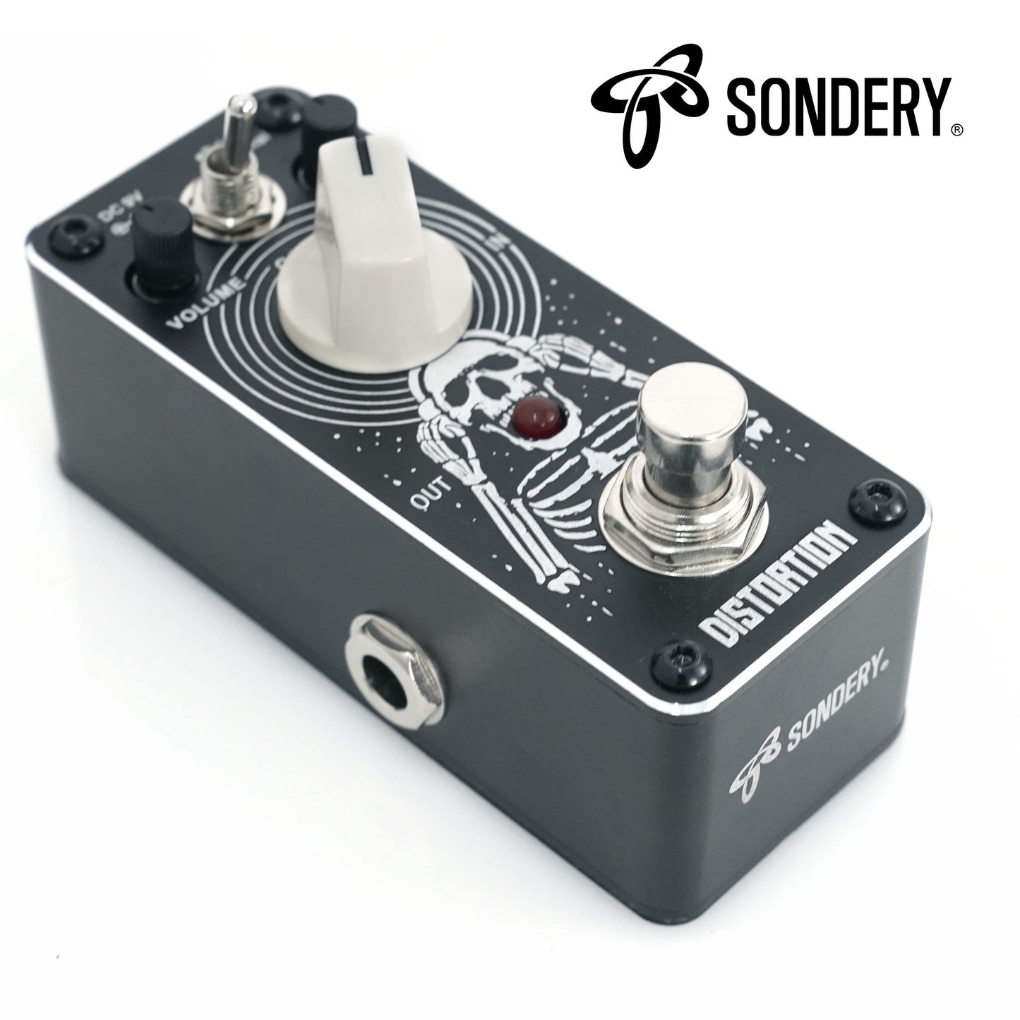 Pedal de Distorsión Sondery Brillante y Normal Sonido Clásico Británico años 70-80 para Guitarras Eléctricas