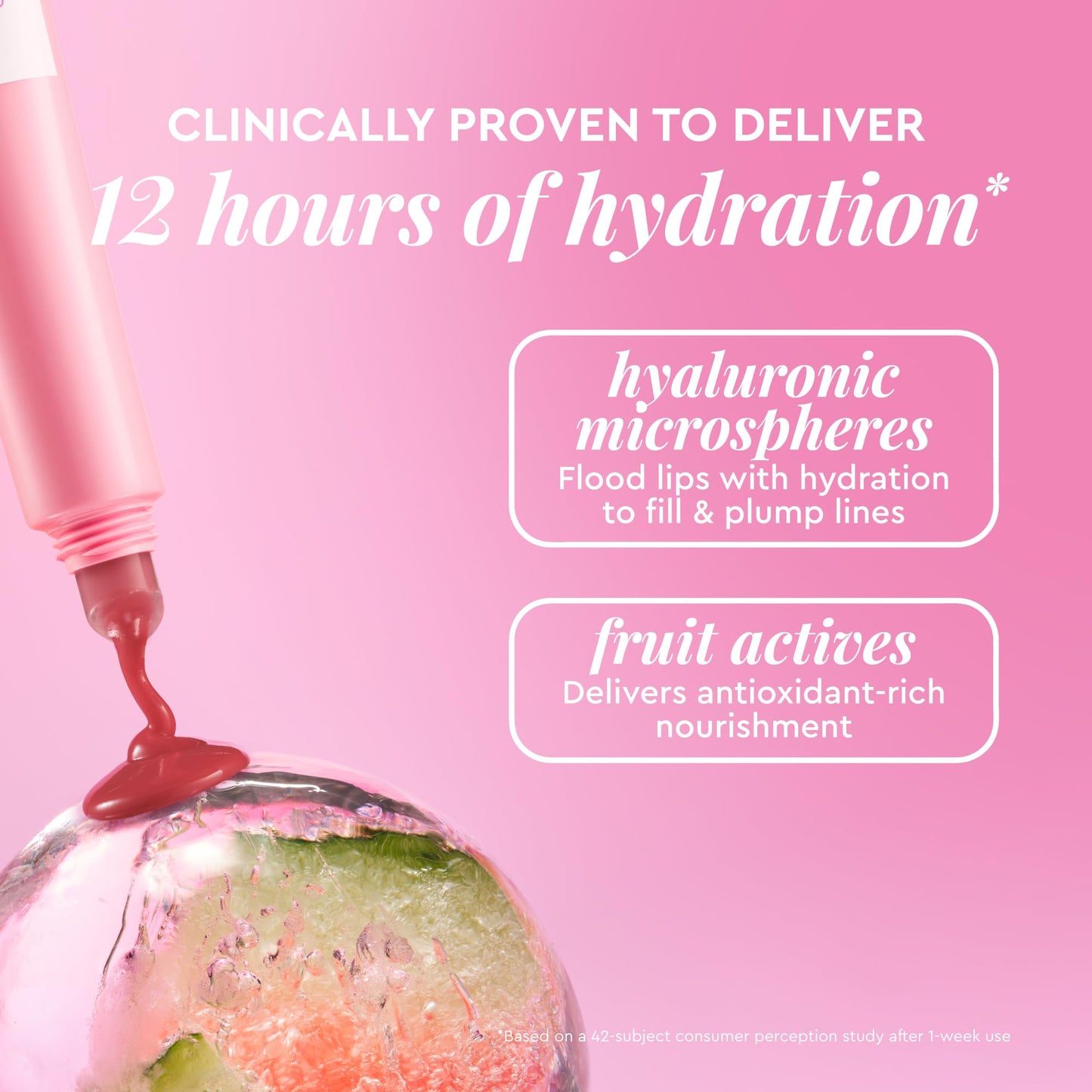 Glow Recipe Glass Balm Lip Treatment Watermelon Bingsoo Bálsamo Labial Hidratante Brillo Alto Tinte Rosa Suave 15 g