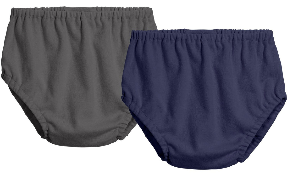 City Threads - Fundas para pañales de algodón para niñas y niños, fabricado en Estados Unidos, Carbón / Azul marino, 3 Años