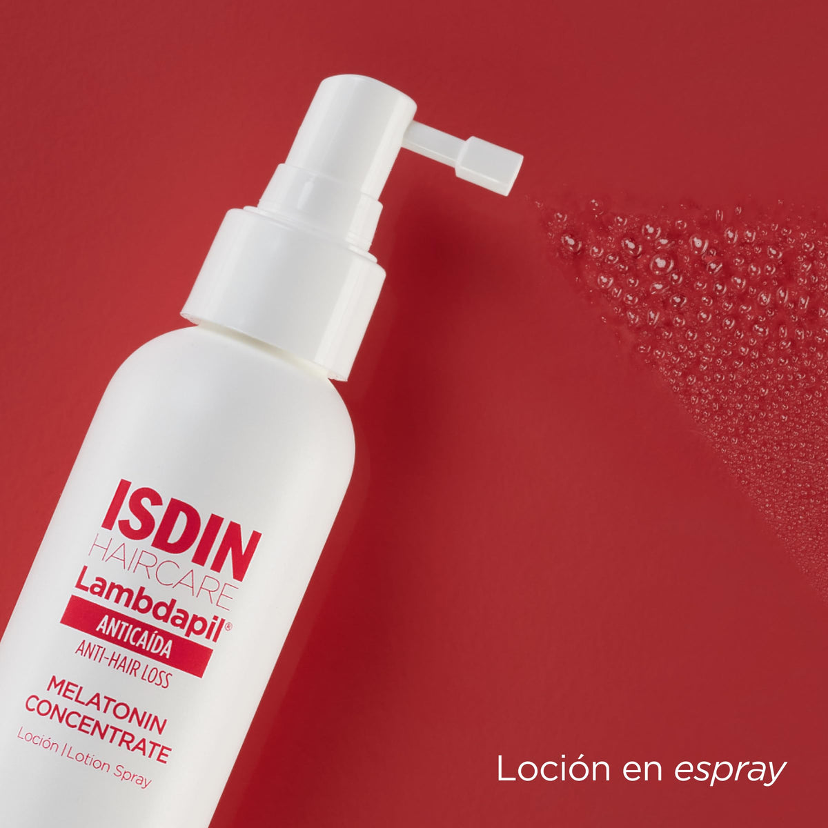 Loción Spray Anticaída Isdin Lambdapil Melatonina 100 Ml para Reforzar el Cabello