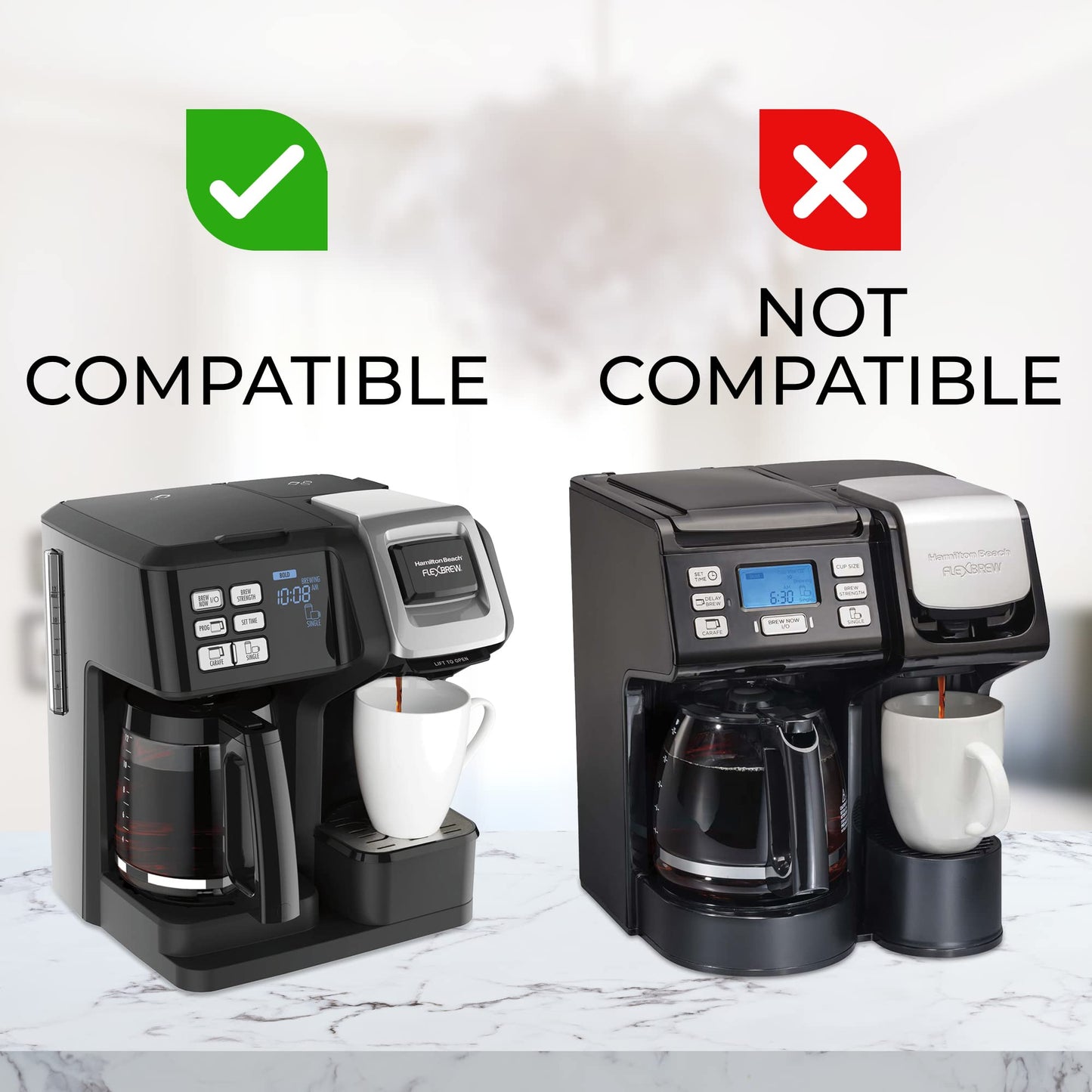 Cesta de repuesto para cafeteras Hamilton Beach FlexBrew – solo compatible con modelos 49976, 49954, 49947, 49966, 49957