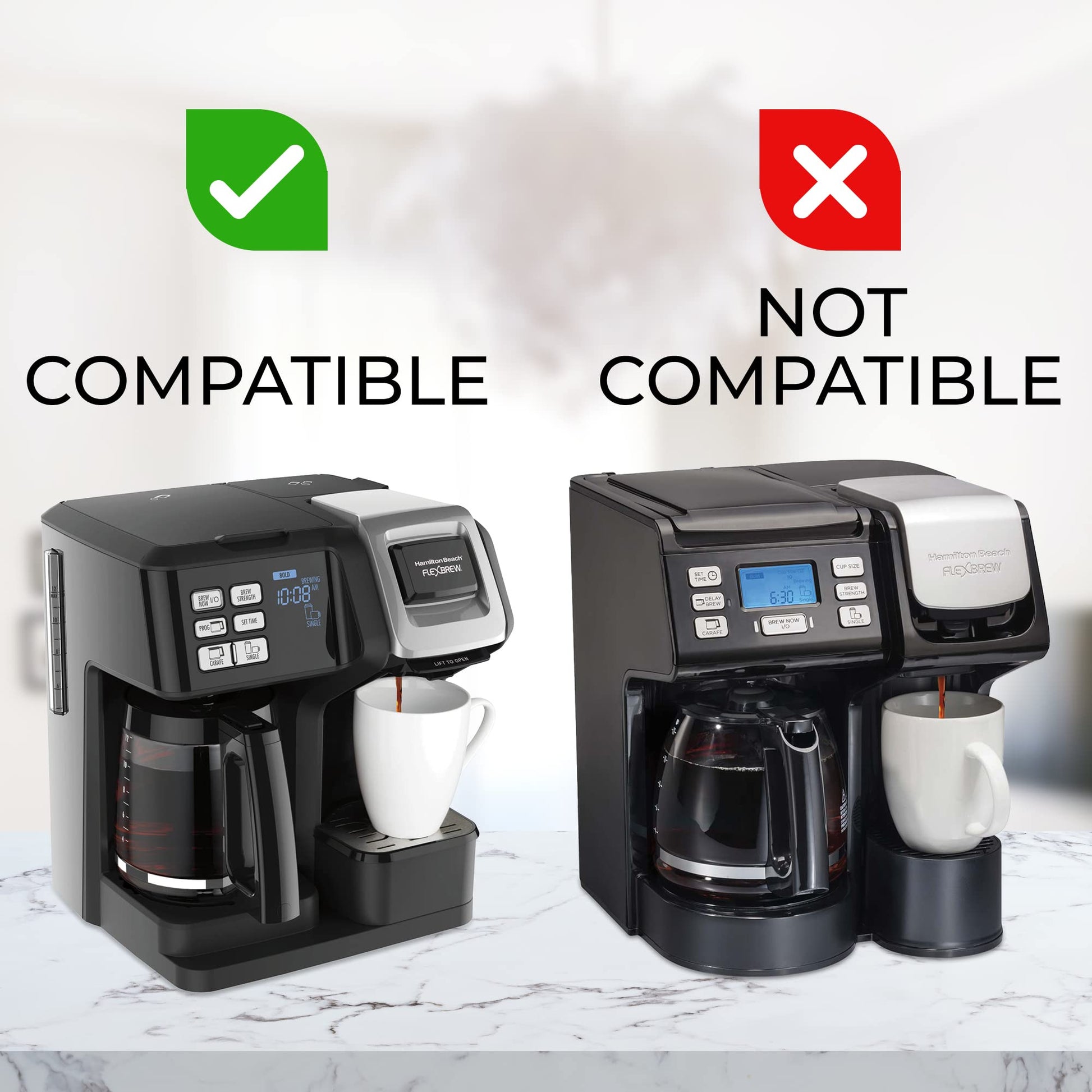 Cesta de repuesto para cafeteras Hamilton Beach FlexBrew – solo compatible con modelos 49976, 49954, 49947, 49966, 49957