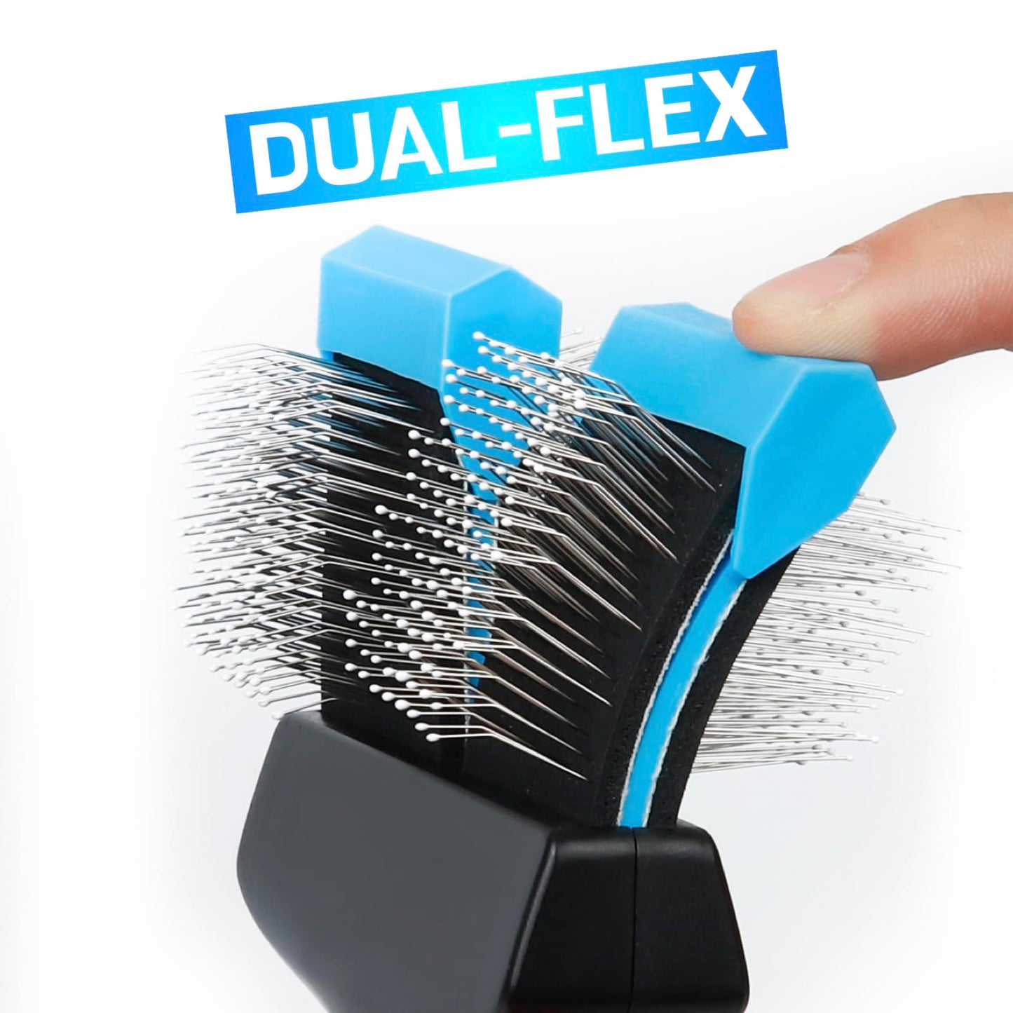 iToleeve cepillo para polvo de cepillo para polvo para perro, herramienta de aseo suave para perros y gatos sensibles, ideal para cabello largo, elimina la capa interior, enredos y nudos
