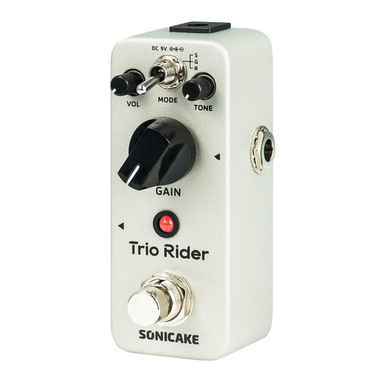 Pedal de Guitarra Overdrive SONICAKE 3 Sonidos Legendarios para Guitarra Eléctrica y Bajo