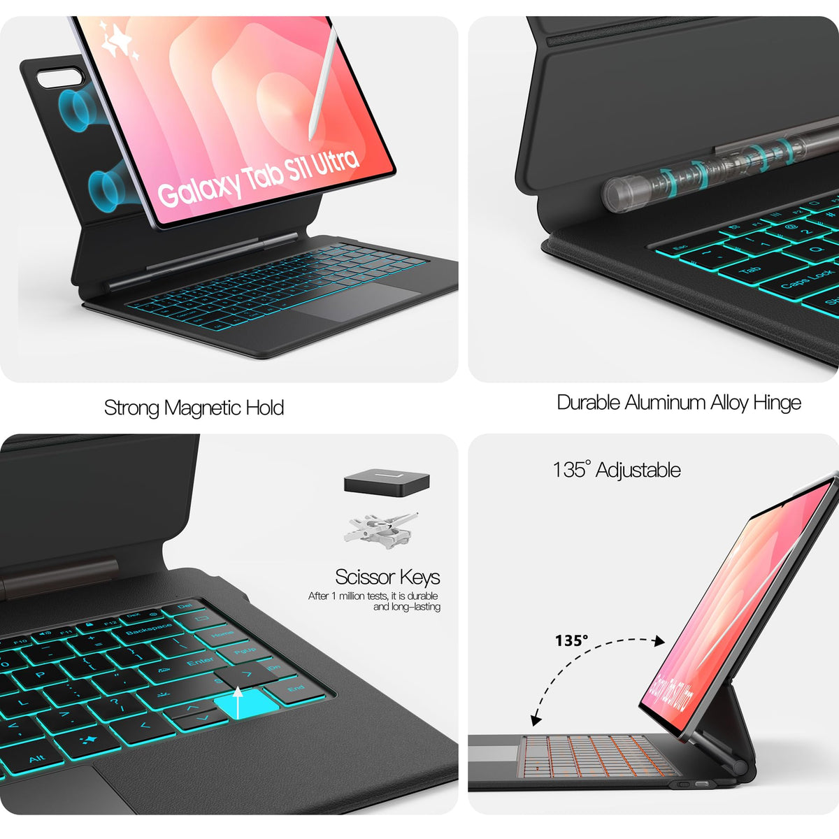 Funda Teclado Samsung Galaxy Tab S11 Ultra 14.6 Pulgadas