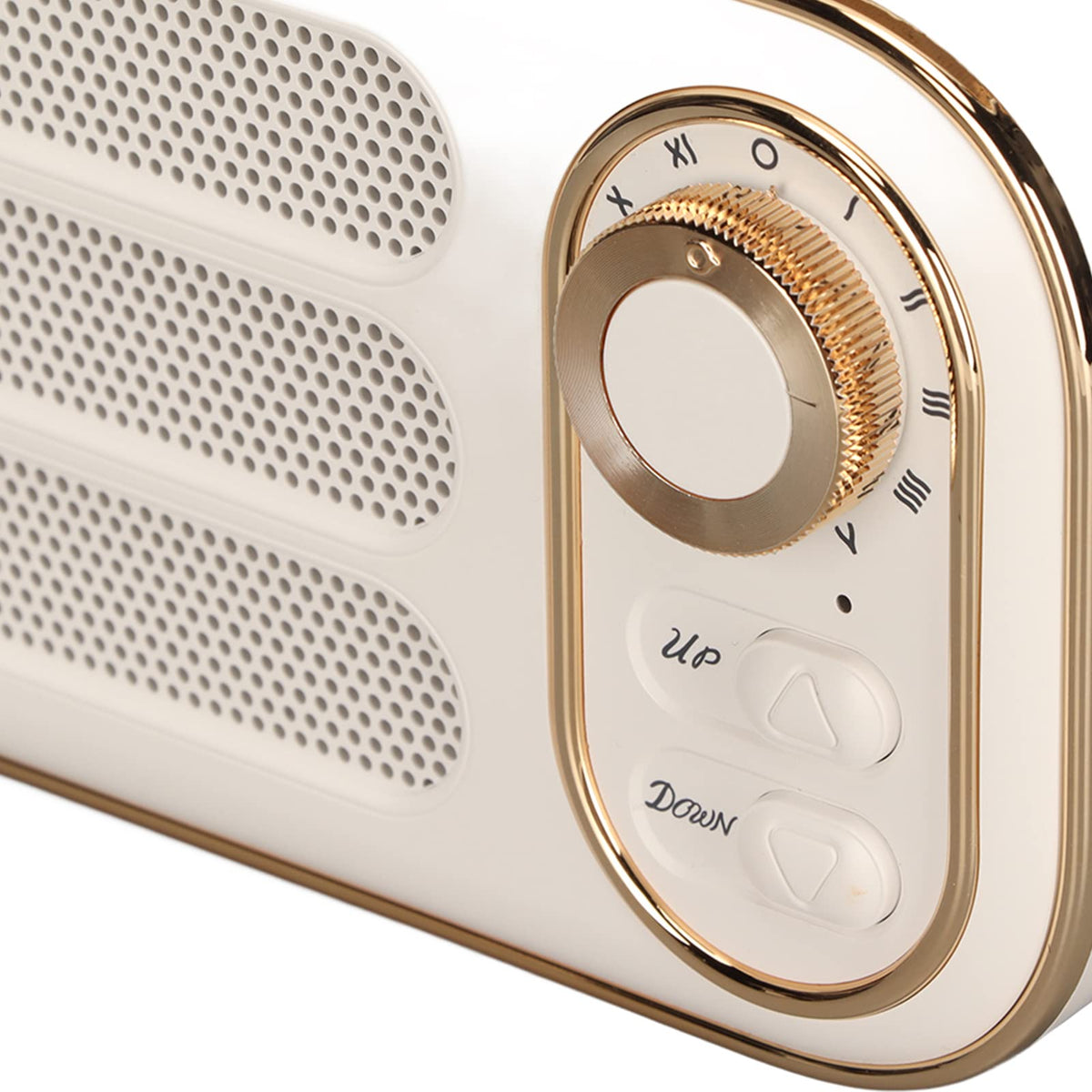 Altavoz Bluetooth GUPE Blanco Compacto Vintage Inalámbrico para Viajes