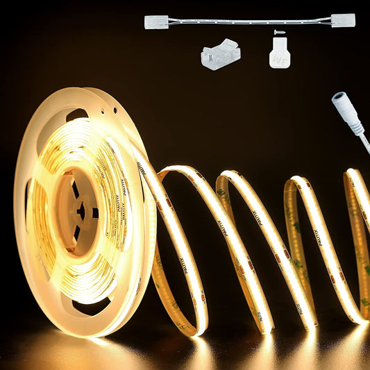 Tira de Luz LED Pautix Blanco Cálido 2700 K Alta Luminosidad Flexible para Proyectos de Iluminación en el Hogar