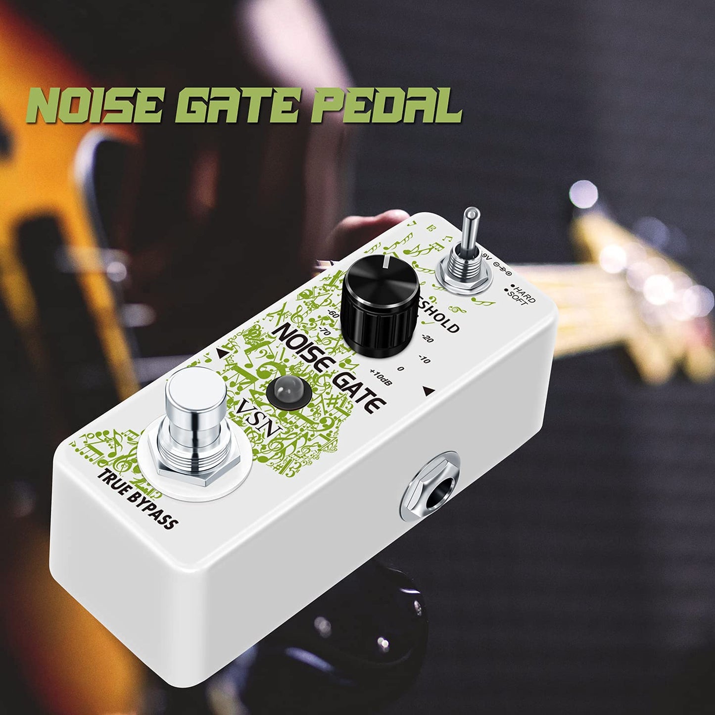 VSN Noise Killer Pedal Noise Gate Suppressor Effect Pedal 2 Modes True Bypass for Electric Guitars LEF-319