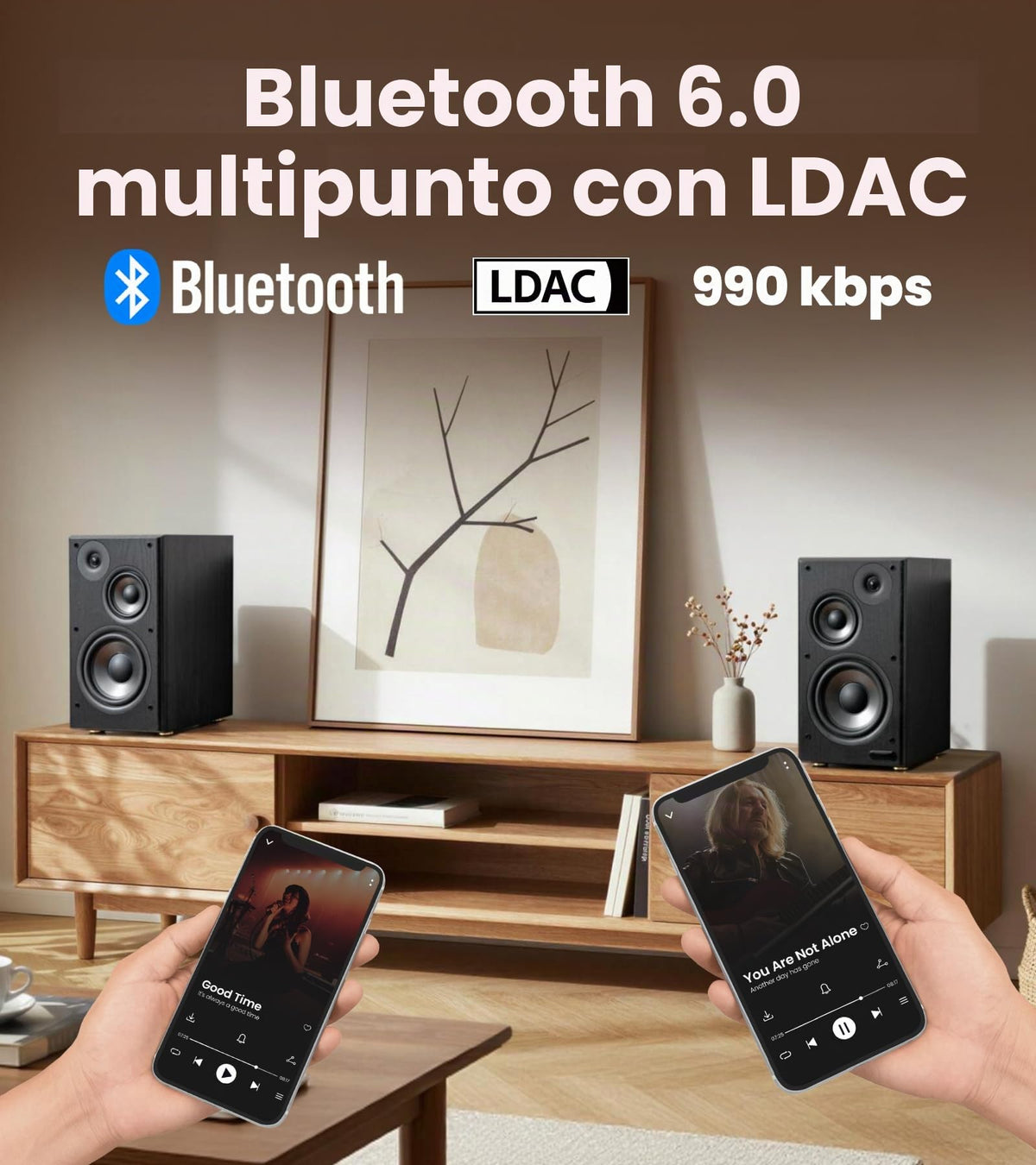 Altavoces de Estantería Edifier Negro Alta Resolución Bluetooth 6.0