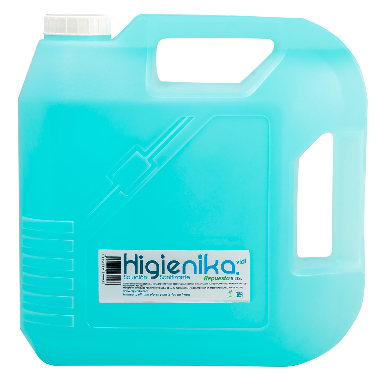 SOLUCIÓN HIGIENIKA - Higiene instantánea sin enjuague - Jabón antibacterial SIN alcohol, espuma baño en seco para personas en cama, elimina olores y bacterias (5 litros)