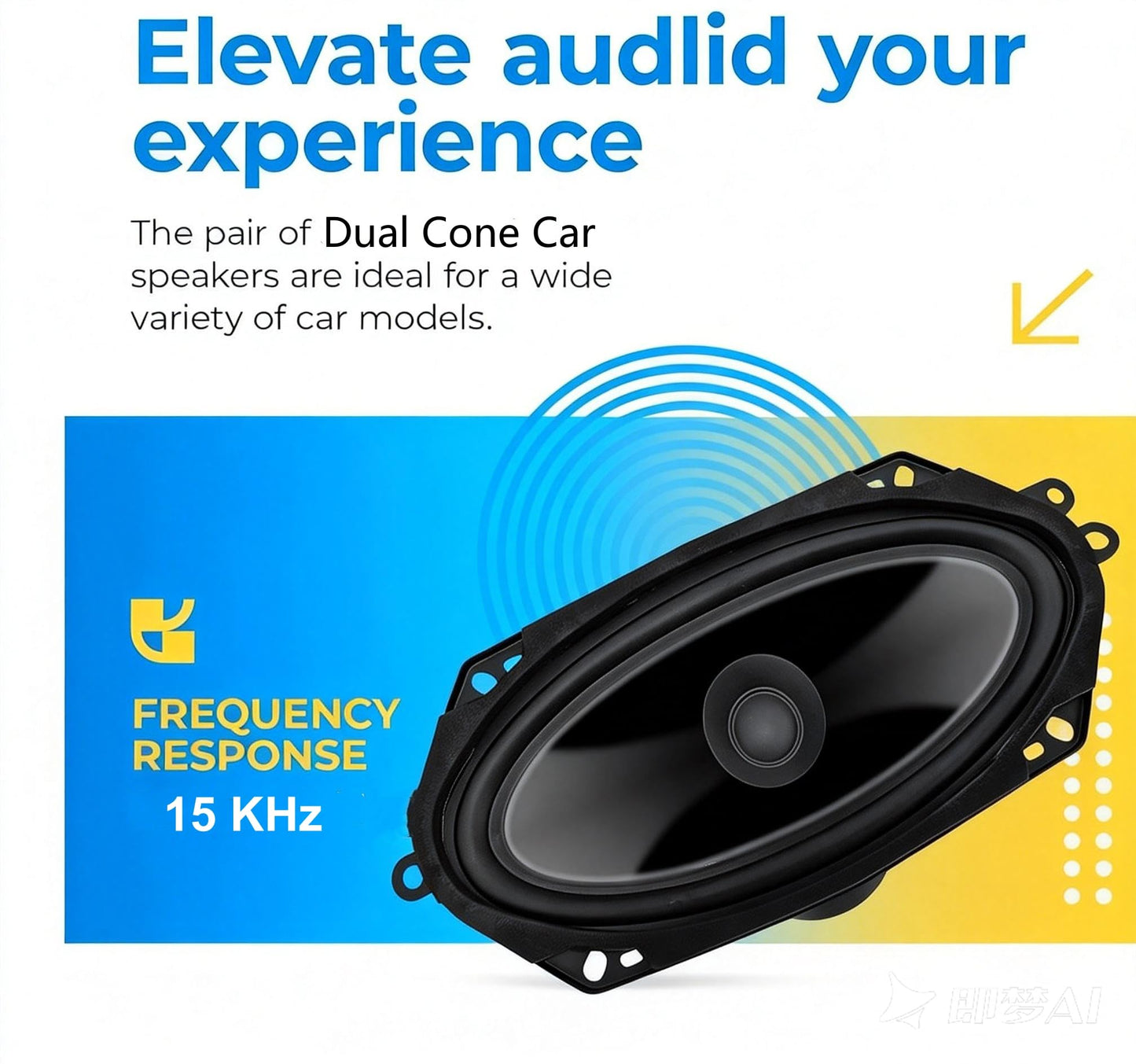 SONDPEX CS17410: Altavoz de Doble Cono de 4" x 10"