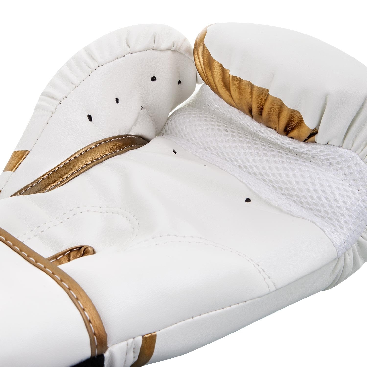 Guantes de Boxeo Venum Blanco Dorado Challenger 2.0 10 oz