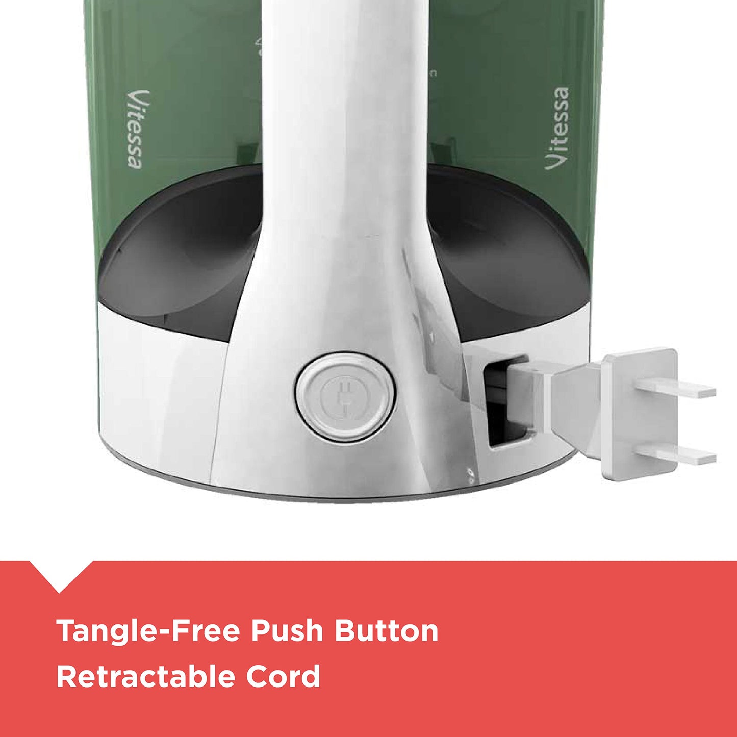 BLACK+DECKER Vitessa - Plancha de Vapor Avanzada, ICR2020, Suela Antiadherente Incluso a Vapor, Apagado automático, Cable retráctil sin enredos, Verde