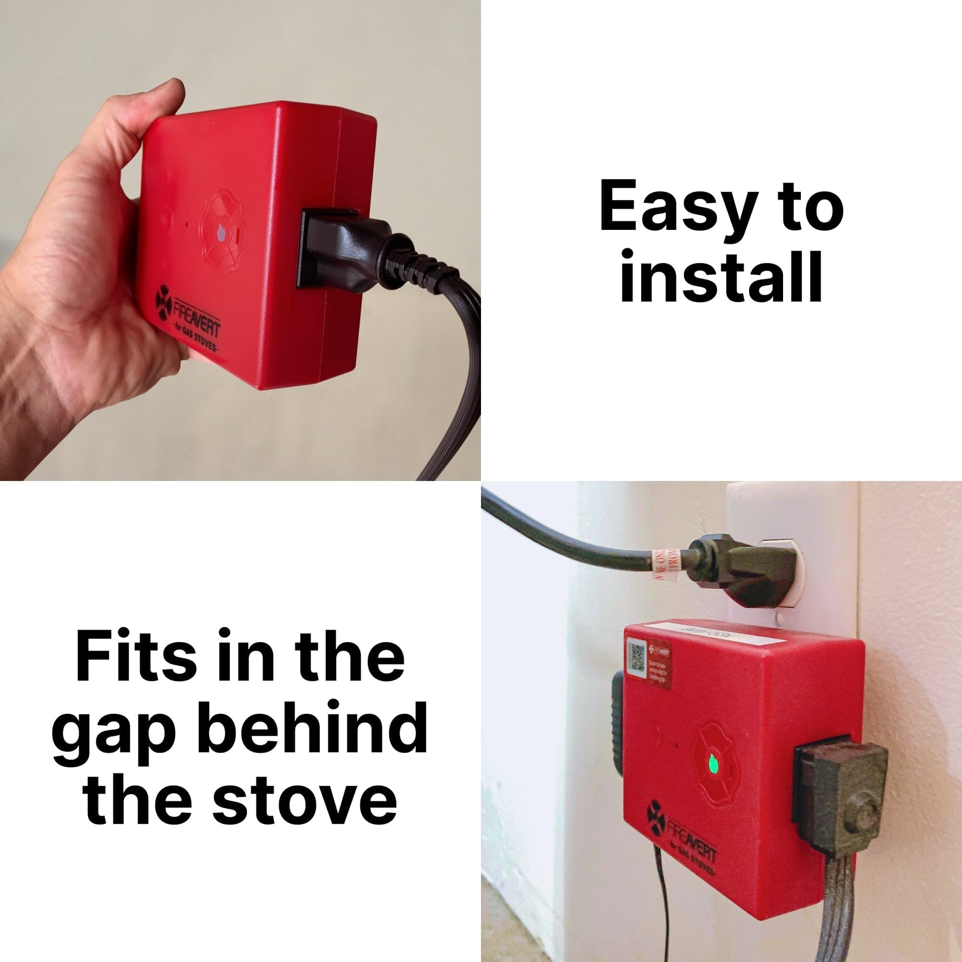 FireAvert-Dispositivo de apagado automático para estufa de gas (línea de tubería de 1/2 pulgadas), solución de monitoreo de horno para personas mayores y padres ancianos, como se ve en Shark Tank